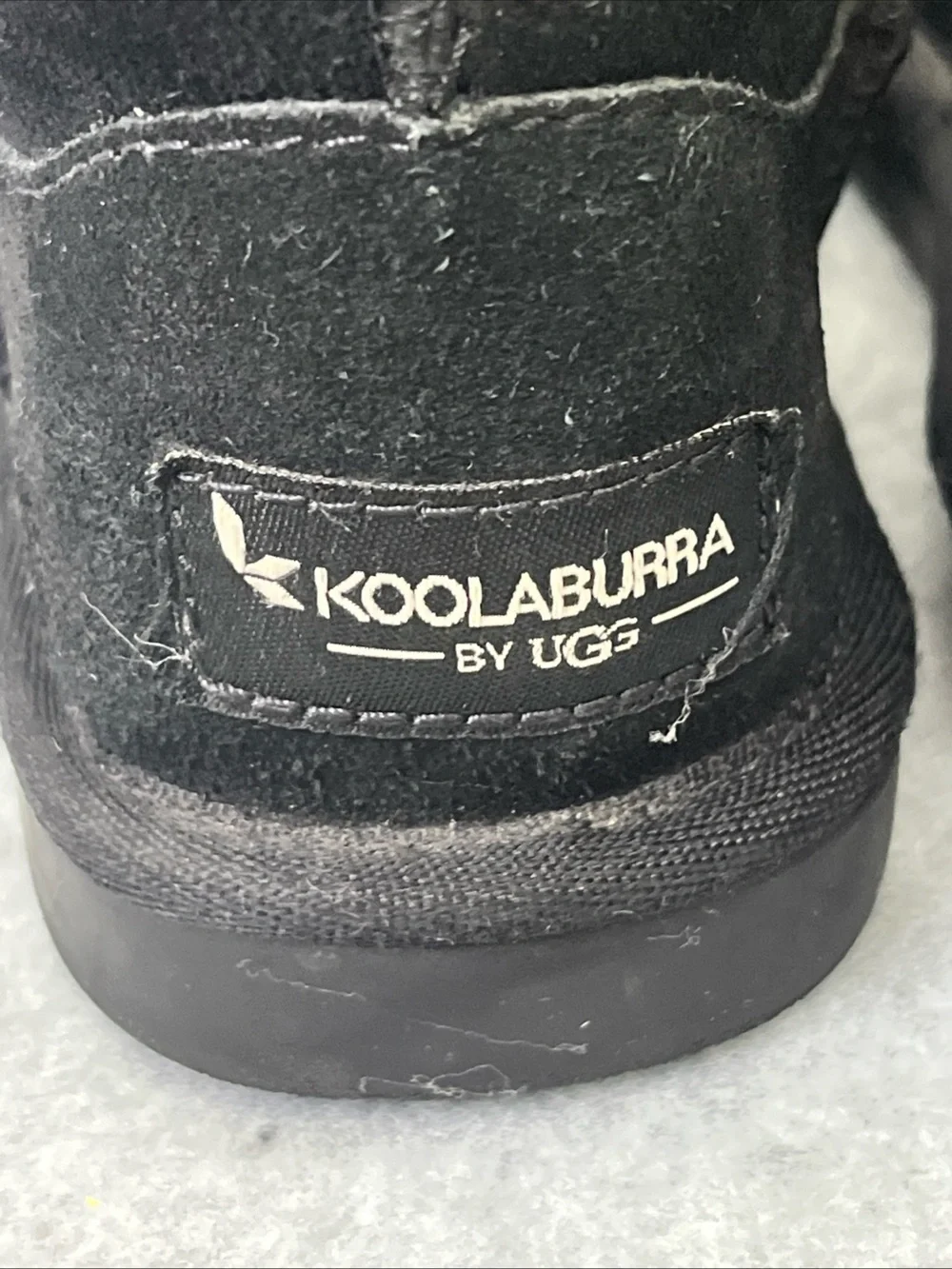 Koolaburra by UGG Boots Kids Toddler 8 Short Black Suede Winter Lined Pull On